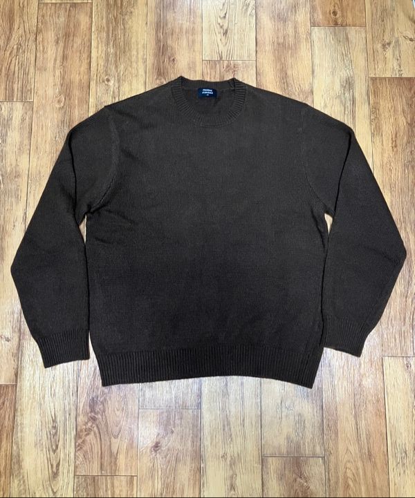 ニット・セーター *MUSINSA STANDARD* Cotton ribbed crew neck knit medium gray MUSINSA | MUSINSA STANDARD Cotton ribbed crew neck knit