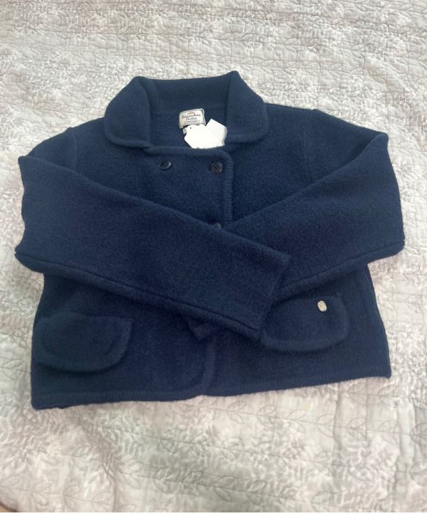 [SOMEWHERE BUTTER]★24FW★Robin Double Knit Wool Jacket MUSINSA | SOMEWHEREBUTTER Robin Double Knit Wool Jacket - Navy