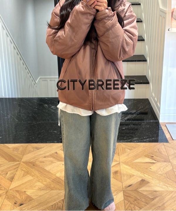 MUSINSA公式 | COOR トランスパレントパデッドフードジャケット