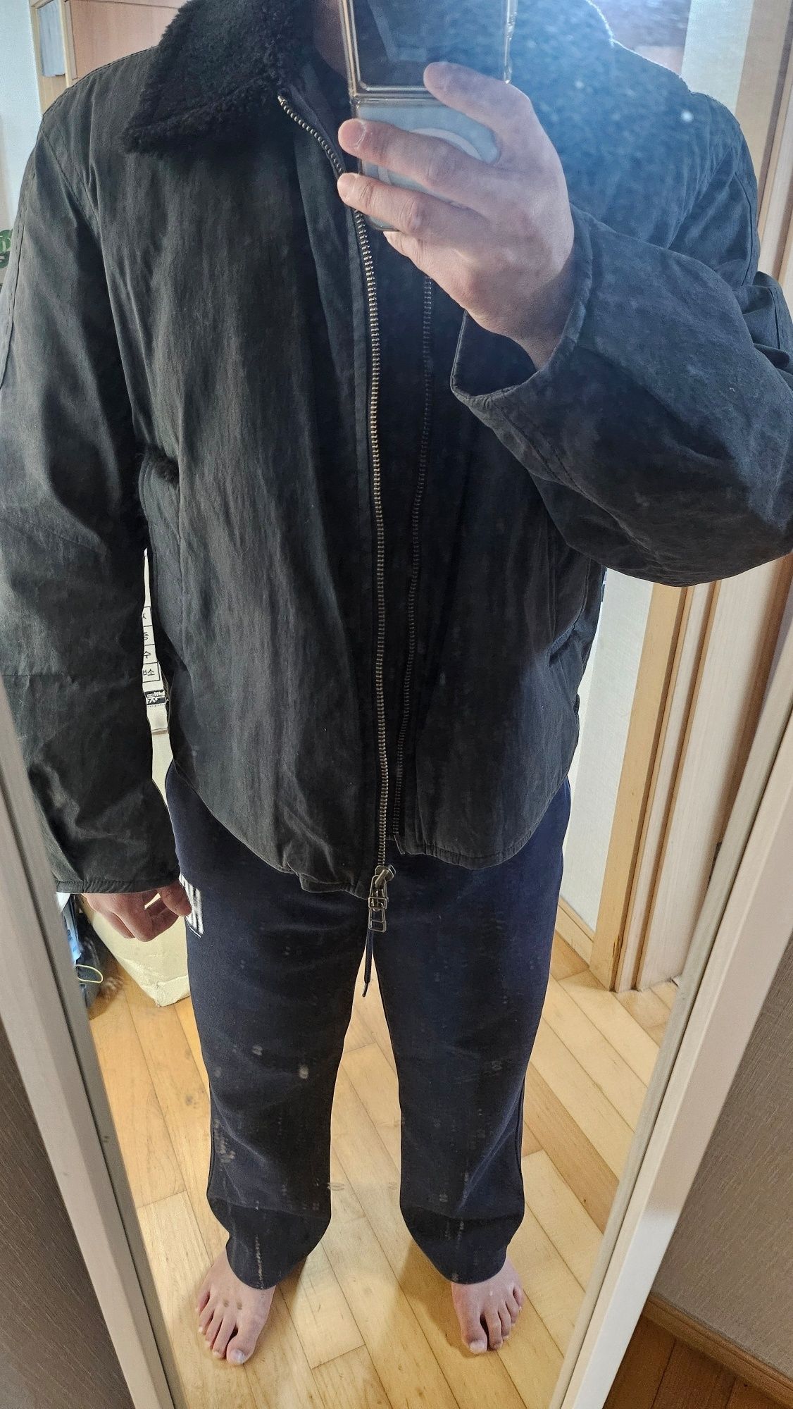 ジャケット・アウター COOR Waxed Cotton Washed Deck Bomber MUSINSA | COOR Waxed Cotton Washed Deck Bomber (Dark Grayish Green)