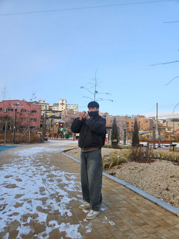 MUSINSA公式 | COOR Waxed Cotton Washed Deck Bomber (Dark Grayish