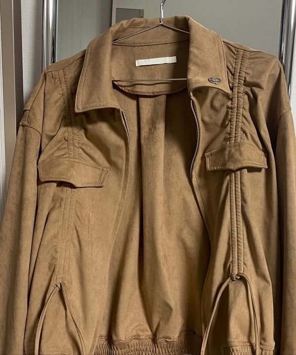MUSINSA | KIRSH Collection Suede Shirring Jacket [Light Beige]