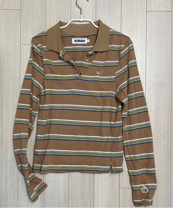 ★KIRSH★ Striped Rugby Slim Fit T-Shirt Black MUSINSA | KIRSH Striped Rugby Slim Fit T-Shirt [Black]