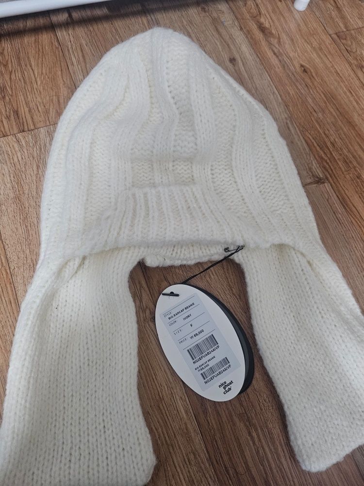 ニットキャップ・ビーニー [NICEGHOSTCLUB]BIG EARCAP BEANIE_IVORY(NG2EFUAB24A) MUSINSA公式 | NICE GHOST CLUB BIG EARCAP BEANIE_IVORY