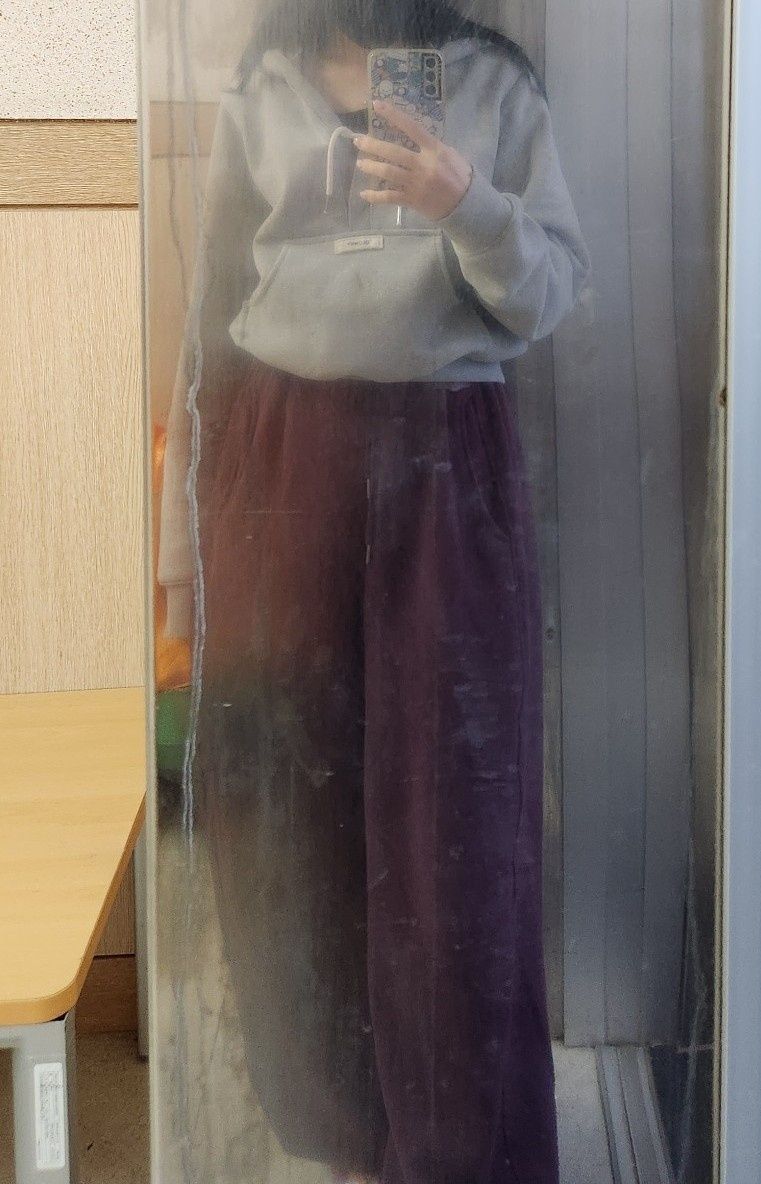 MUSINSA公式 | GLOWNY CIAO V CUT HOODIE (GRAY)