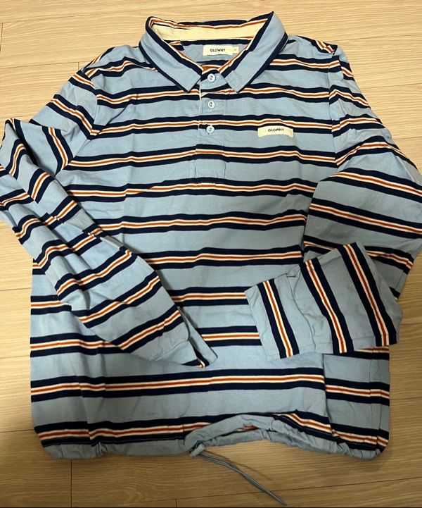 MUSINSA | GLOWNY TERRY PK LONG SLEEVE (BLUE)