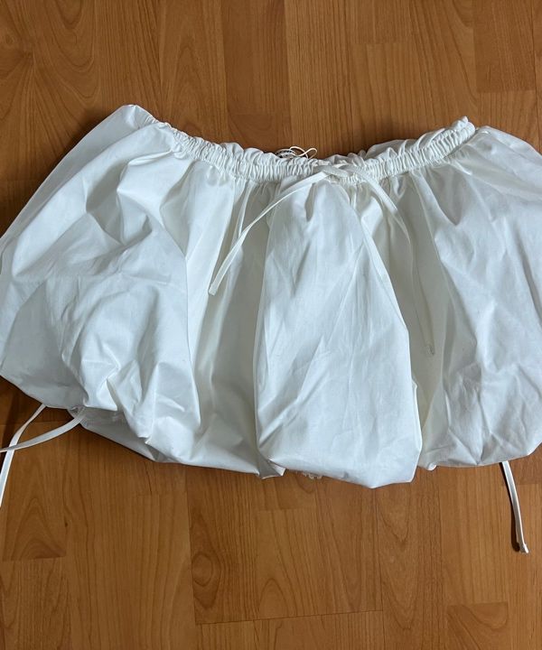 MUSINSA | GLOWNY BUBBLE BLOOMER SKIRT (NAVY)