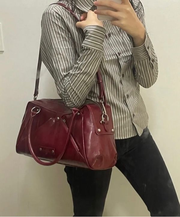 【SUNBURN PROJECT】ハンソヒ着用★ Faux Leather M.O.S Bag MUSINSA | SUNBURN PROJECT Faux Leather M.O.S Bag, BLACK
