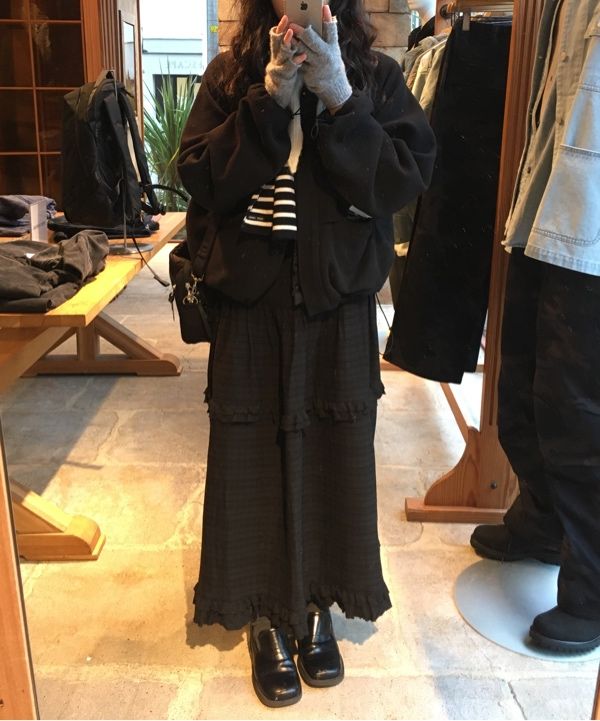 【SUNBURN PROJECT】韓国人気★ Frill Maxi Skirt MUSINSA | SUNBURN PROJECT Frill Maxi Skirt, BLACK