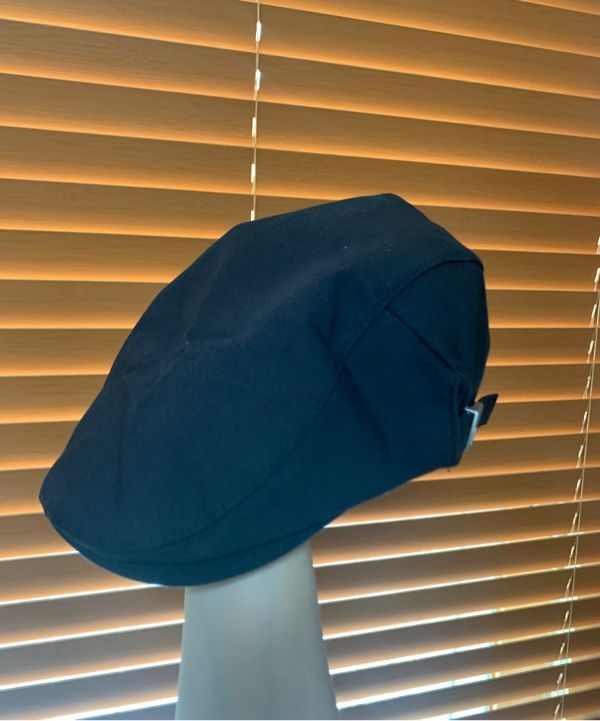 MUSINSA | VARZAR VA Square Belt Hunting Cap Black