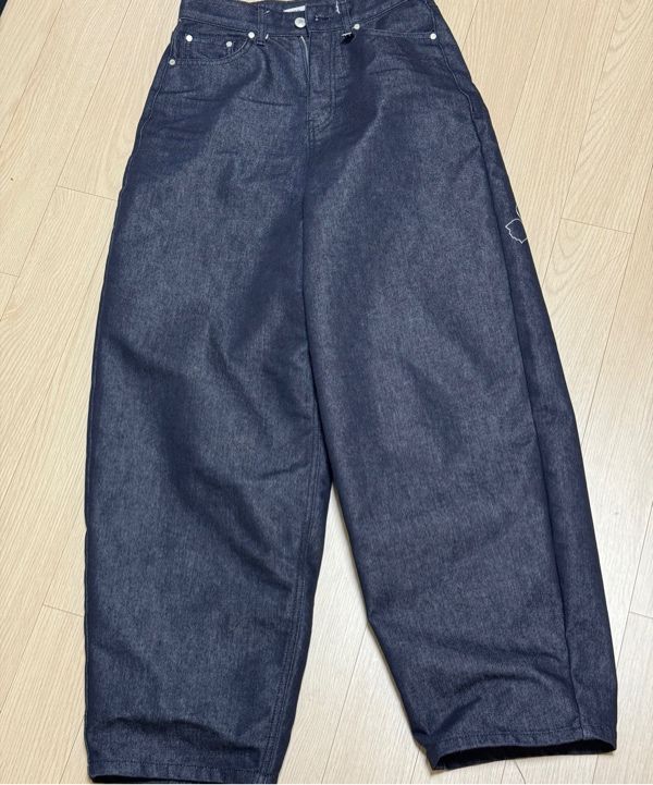 MUSINSA | NIIER NOR ROSE BALLOON DENIM PANTS_INDIGO