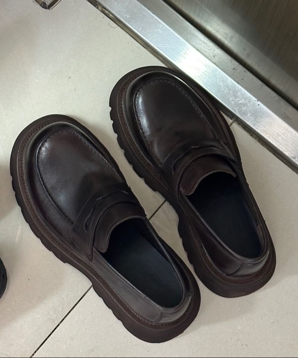 MUSINSA | DNSR Mammoth Horseleather Loafer Brown