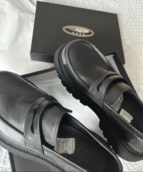 MUSINSA公式 | DNSR Mammoth Horseleather Loafer Black