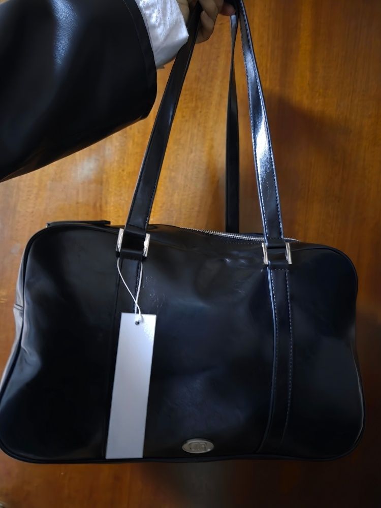 MUSINSA DUMARO Journey Big Shoulder Bag Black