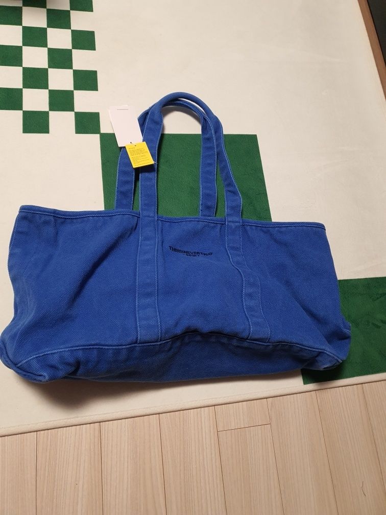 MUSINSA | thisisneverthat® Washed Canvas Tote Bag Charcoal