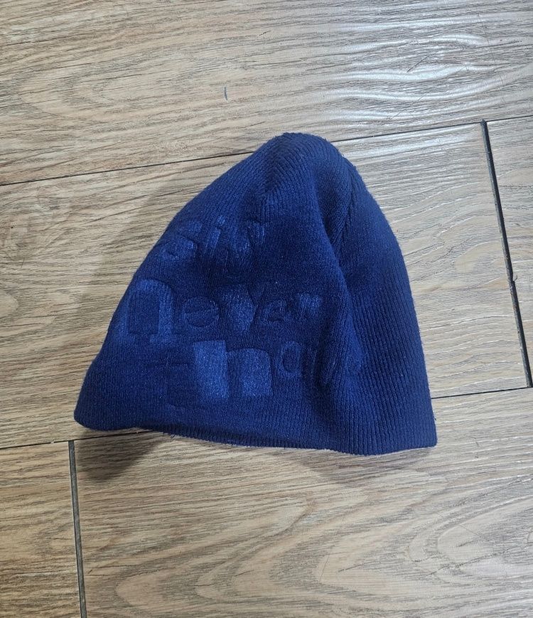 MUSINSA | thisisneverthat® Debossed No Cuff Beanie Navy