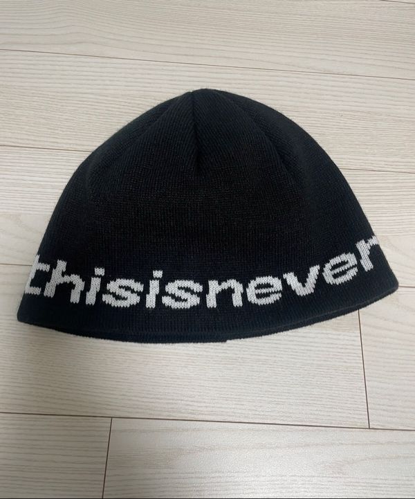 MUSINSA | thisisneverthat (FW24) SP-Logo No Cuff Beanie - Black