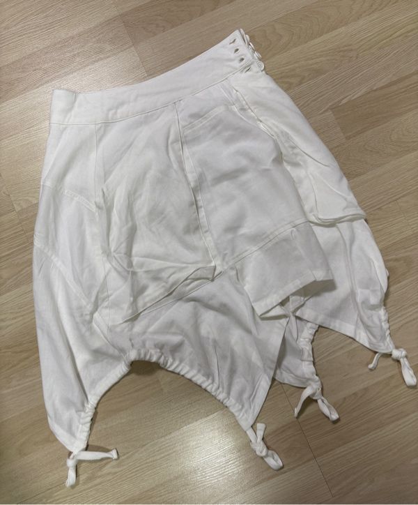 MUSINSA | COYSEIO FAIRY STRING SKIRT WHITE