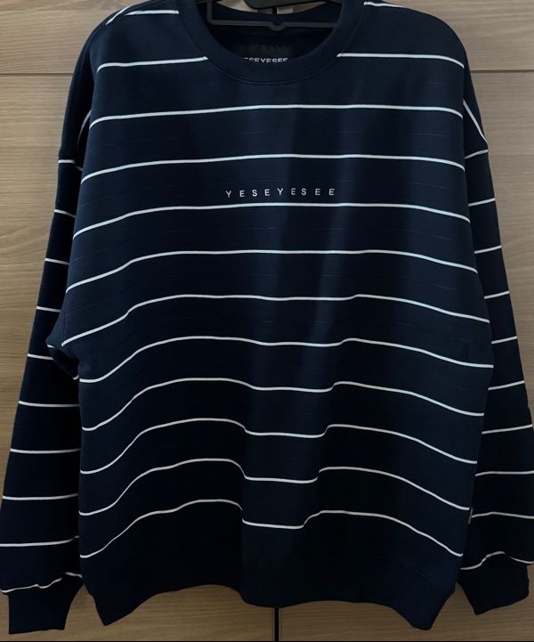 スウェット・トレーナー YESEYESEE YES Stripe Shirts Navy YS241WSHTL01NAV セール】Y.E.S Incision Sweatshirt（スウェット）｜YESEYESEE