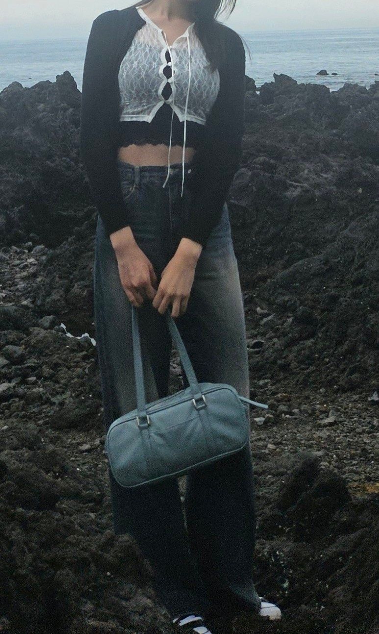 MUSINSA | DUMARO Journey Long Shoulder Bag / Black
