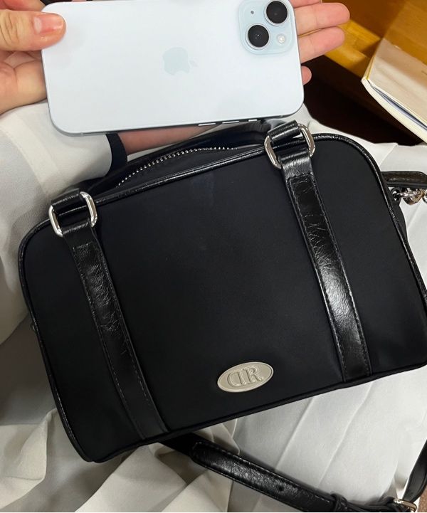 MUSINSA | DUMARO Journey Small Two Way Cross Bag / black