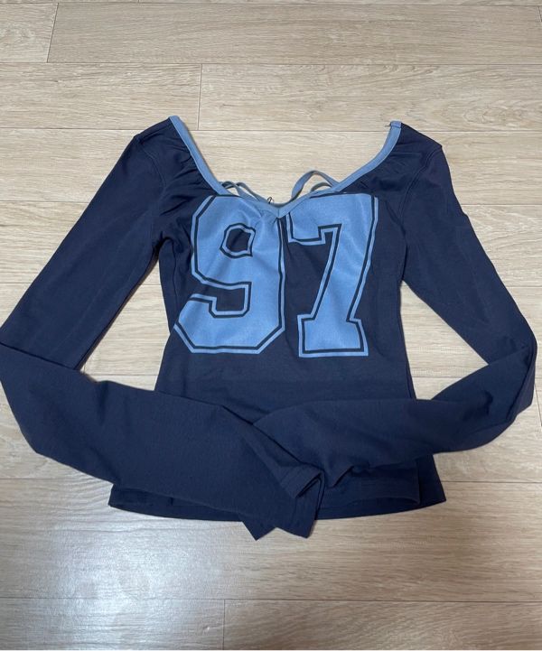 MUSINSA公式 | SCULPTOR Scoop Back Strap Top Navy