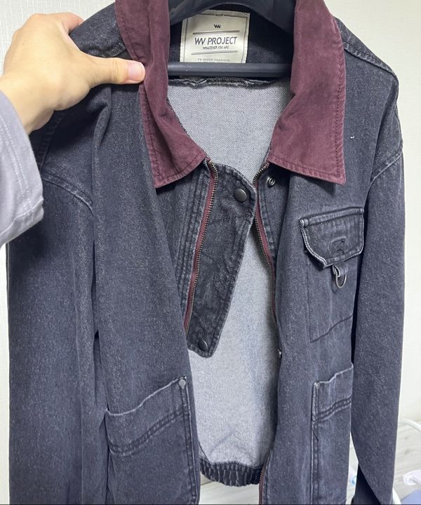 ★人気★【WV PROJECT】★Unique denim work jacke.t★ MUSINSA公式 | WVPROJECT Unique Denim Work Jacket Blue JNOT7738