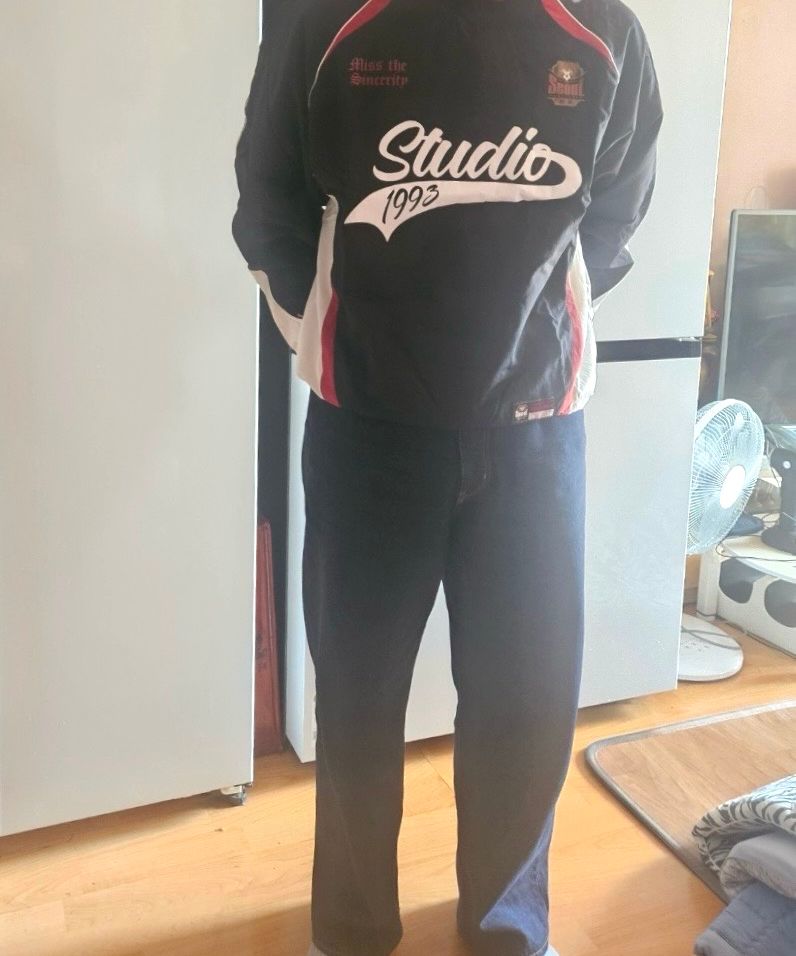 【1993studio】 [FC SEOUL] NYLON COLOR MIXED CREW PISTE MUSINSA | 1993STUDIO [FC Seoul] Nylon Color Block Crew Piste_Red