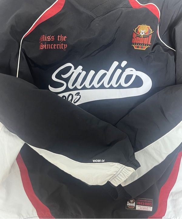 MUSINSA | 1993STUDIO [FC Seoul] Nylon Color Block Crew