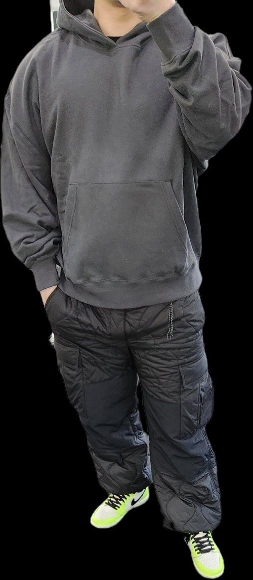 MUSINSA | MUSINSA STANDARD Loose Balloon Hooded Sweatshirt