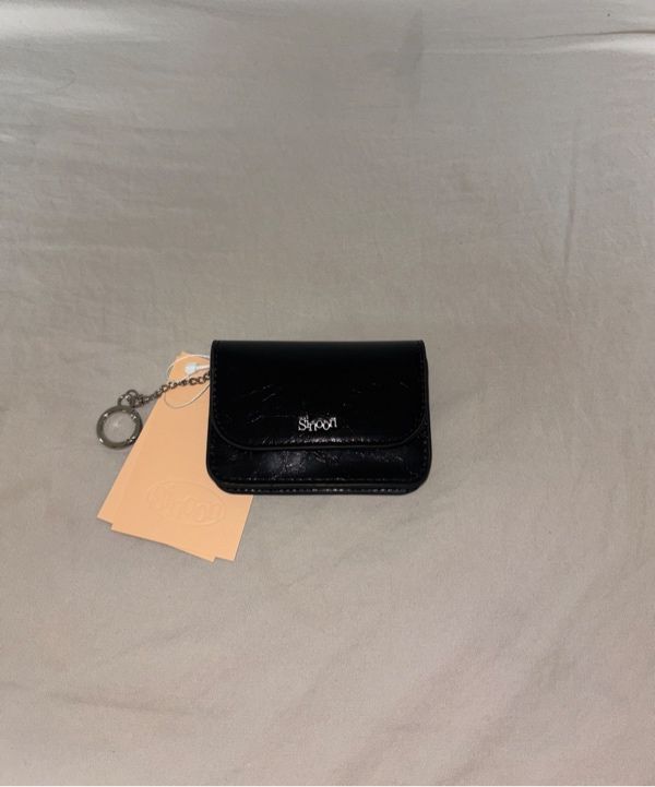 ◆sinoon◆ Sinoon Logo Card Wallet Black SN2E3HH004BK b8160f831eac56de2734d15e8ad7e8