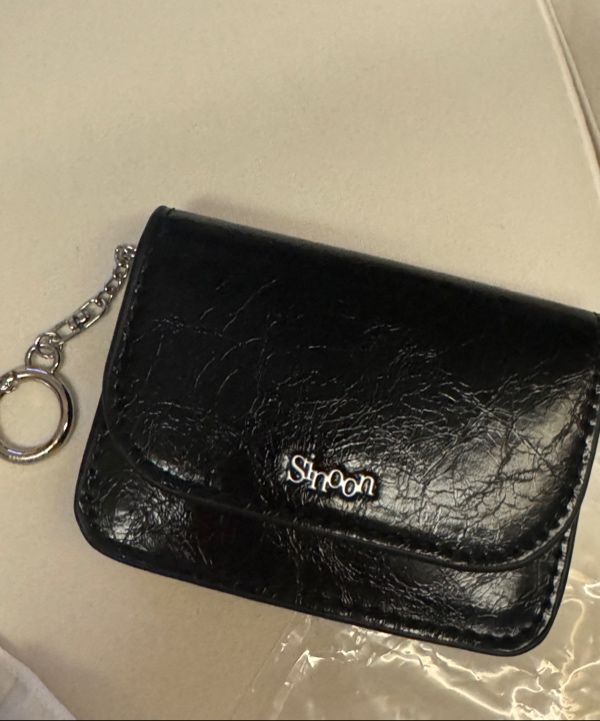 MUSINSA公式 | SINOON Sinoon Logo Card Wallet (Black)