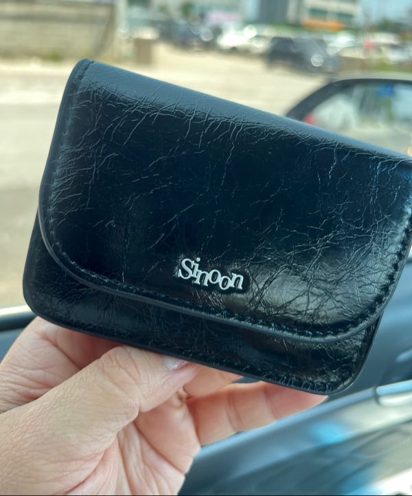 MUSINSA公式 | SINOON Sinoon Logo Card Wallet (Black)