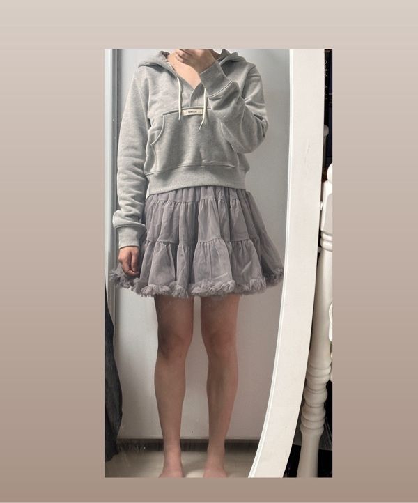 MUSINSA公式 | SINOON Tute Skirt (Light Grey)