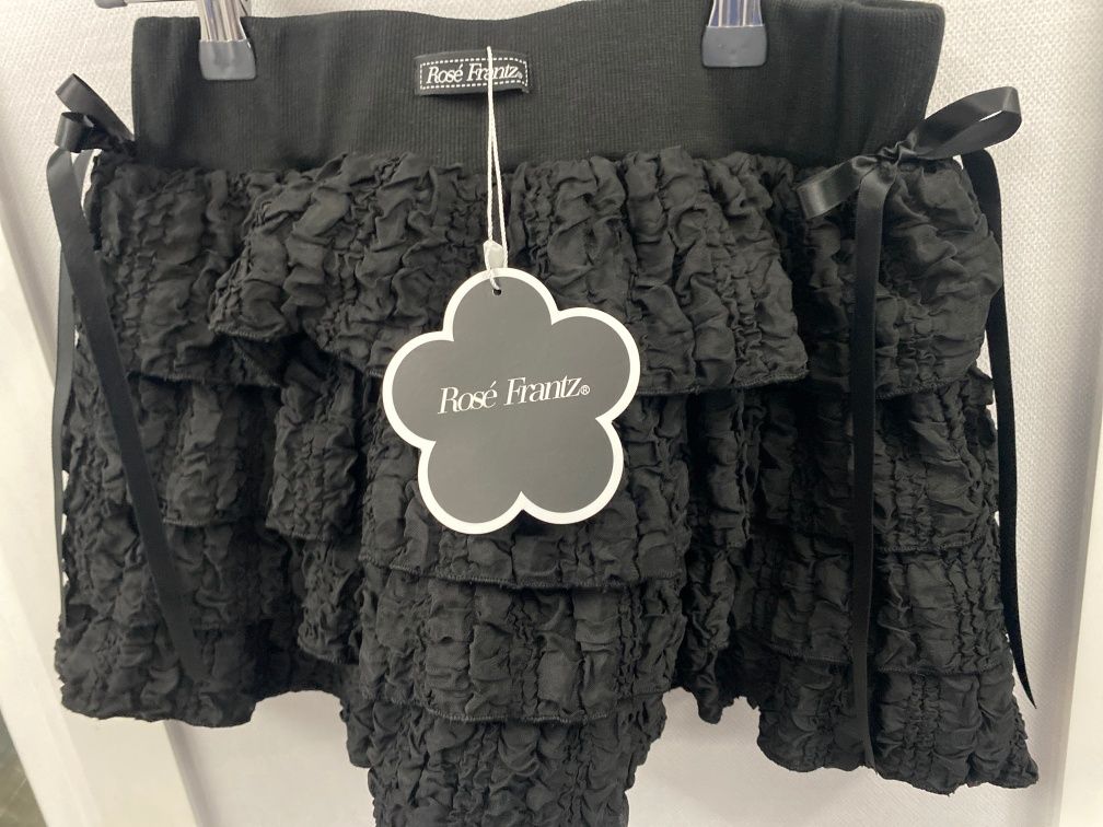 MUSINSA | ROSÉ FRANTZ CanCan Ribbon Mini Skirt [Black]