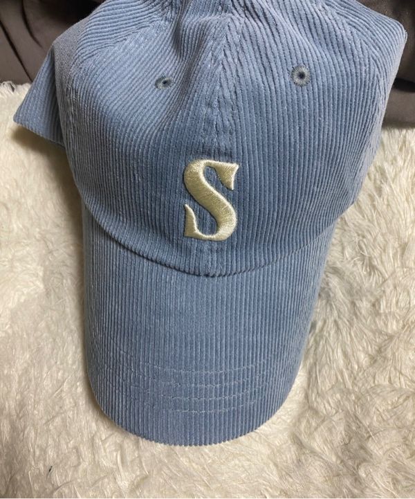 MUSINSA | SATUR Small S Logo Corduroy Ball Cap Ivory