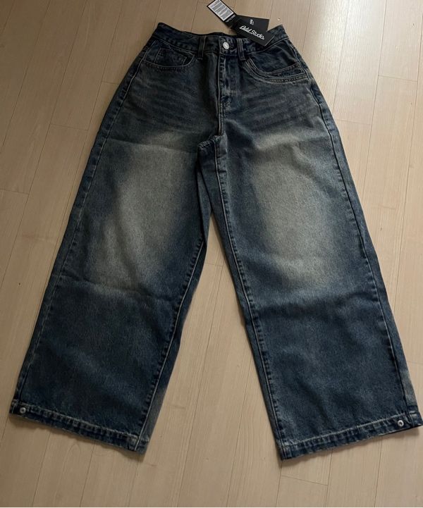 ★Odd Studio X SORANO BALLOON FIT DENIM SNAP BUTTON PANTS MUSINSA | ODDSTUDIO [ODD x SORANO] Balloon Fit Denim Snap