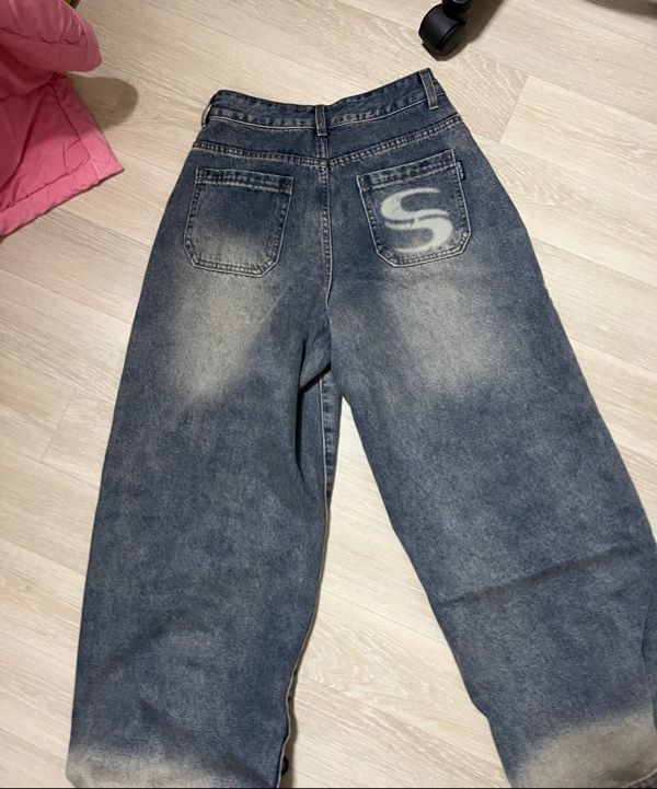MUSINSA | ODDSTUDIO [ODD x SORANO] Balloon Fit Denim Snap Button