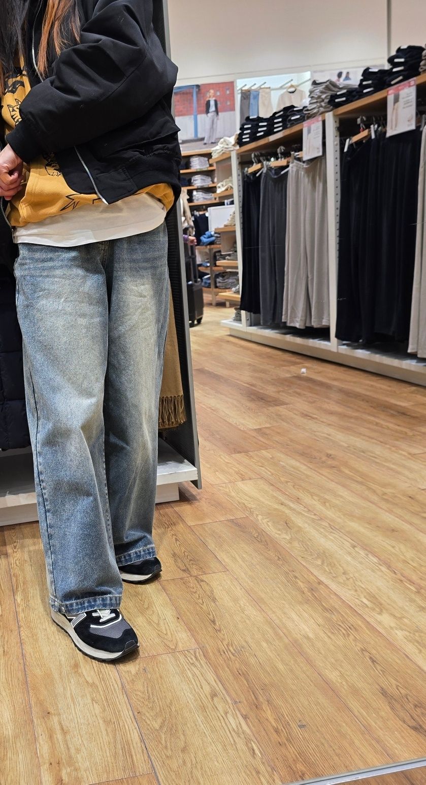 ★Odd Studio X SORANO BALLOON FIT DENIM SNAP BUTTON PANTS MUSINSA | ODDSTUDIO [ODD x SORANO] Balloon Fit Denim Snap