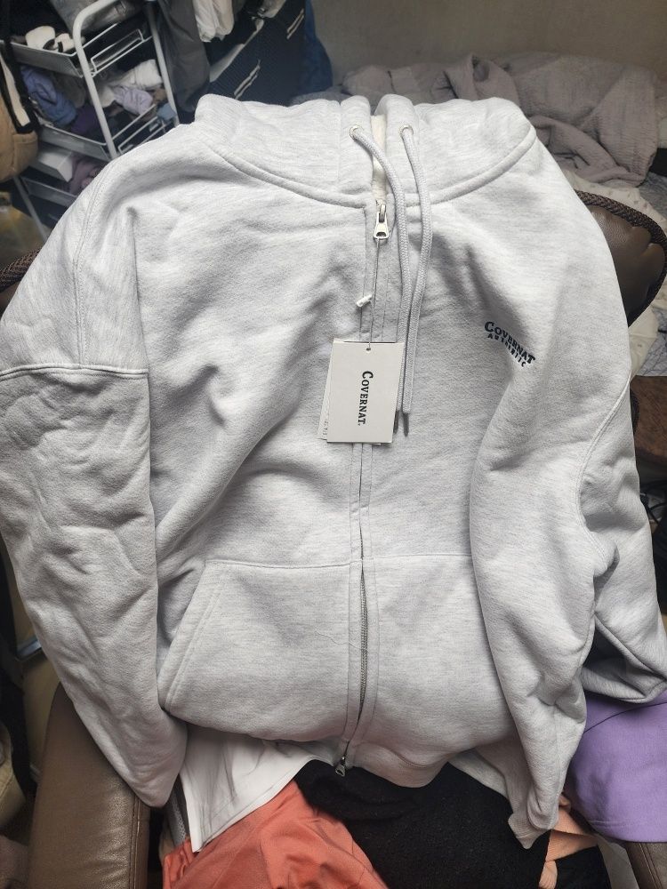 パーカー・フーディ COVERNAT Small Authentic Boa Hoodie Zip-up Heather Gray CO24 MUSINSA | COVERNAT Small Authentic Boa Hoodie Zip-Up Heather