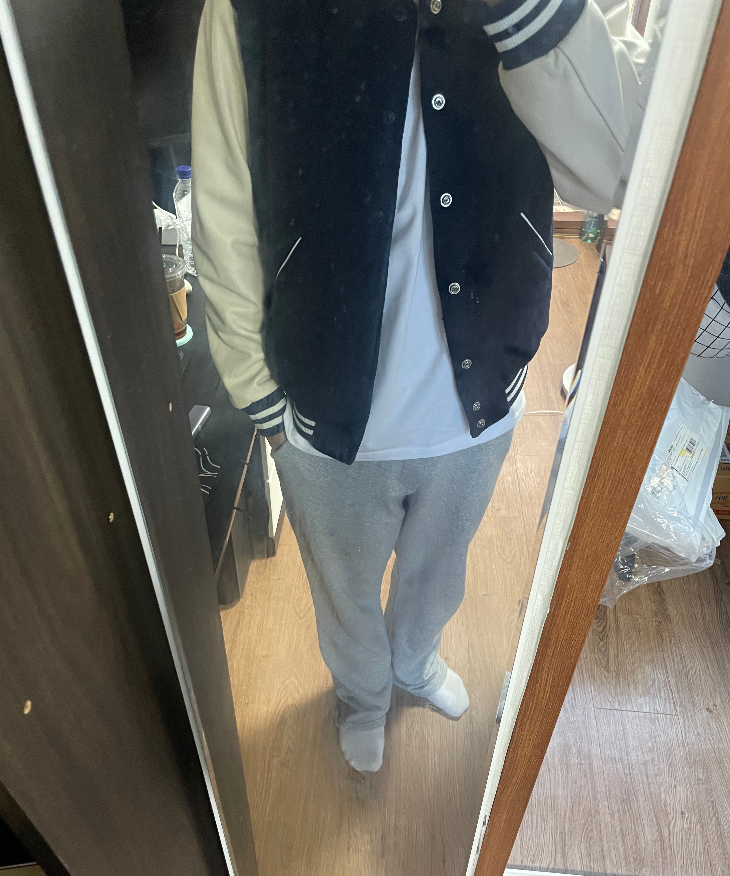 MUSINSA公式 | ROLLING STUDIOS TEDDY JACKET WOOL NAVY