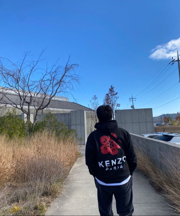 MUSINSA | KENZO GATS BOKE OVERSIZED HOOD - BLACK