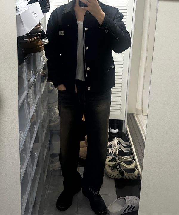 SATUR ブラック ジャケット ☆ SATUR ☆LECCE LEATHER ZIP UP JACKET (SATUR/レザージャケット