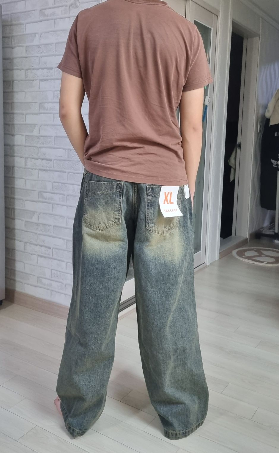 デニム・ジーパン Balloon wide fit denim pants yellow blue MUSINSA | TAKEASY Balloon wide fit denim pants (yellow blue)