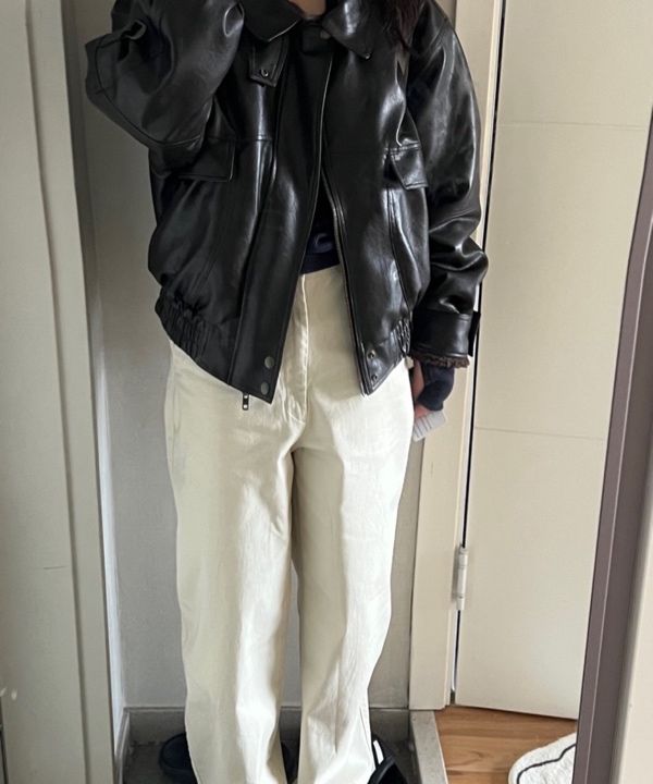 MUSINSA公式 | LEMARD Flying Mustang Jacket - Brown