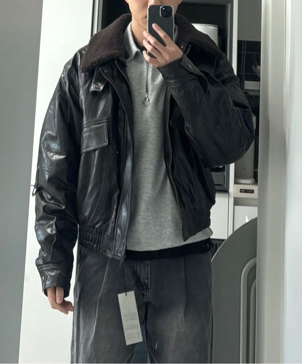 ジャケット・アウター LEMARD / Flying Mustang Jacket - Brown MUSINSA公式 | LEMARD Flying Mustang Jacket - Brown