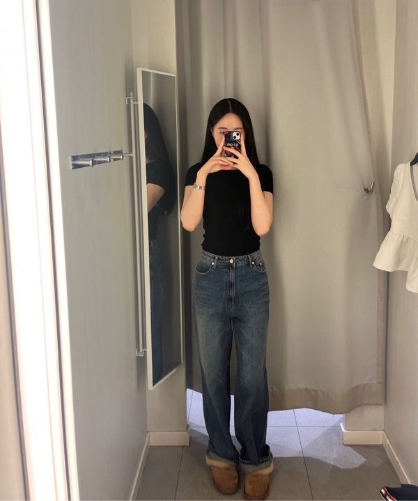 MUSINSA公式 | REST&RECREATION WASHED DENIM PANTS_BLUE