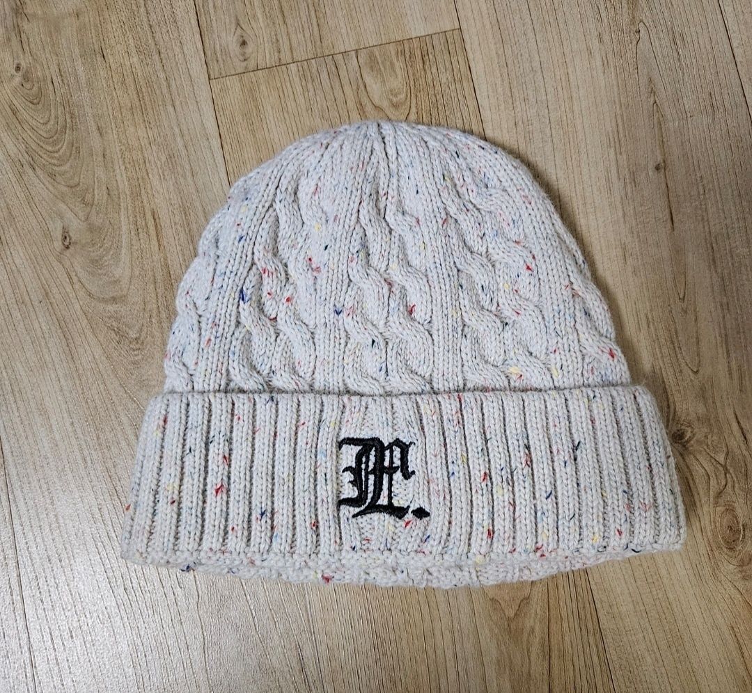 MUSINSA | LMC GOTHIC NEP CABLE BEANIE ivory