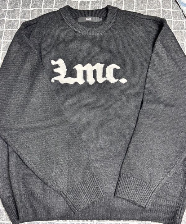 ★LMC★GOTHIC LOGO KNIT SWEATER MUSINSA | LMC GOTHIC NAME KNIT SWEATER charcoal