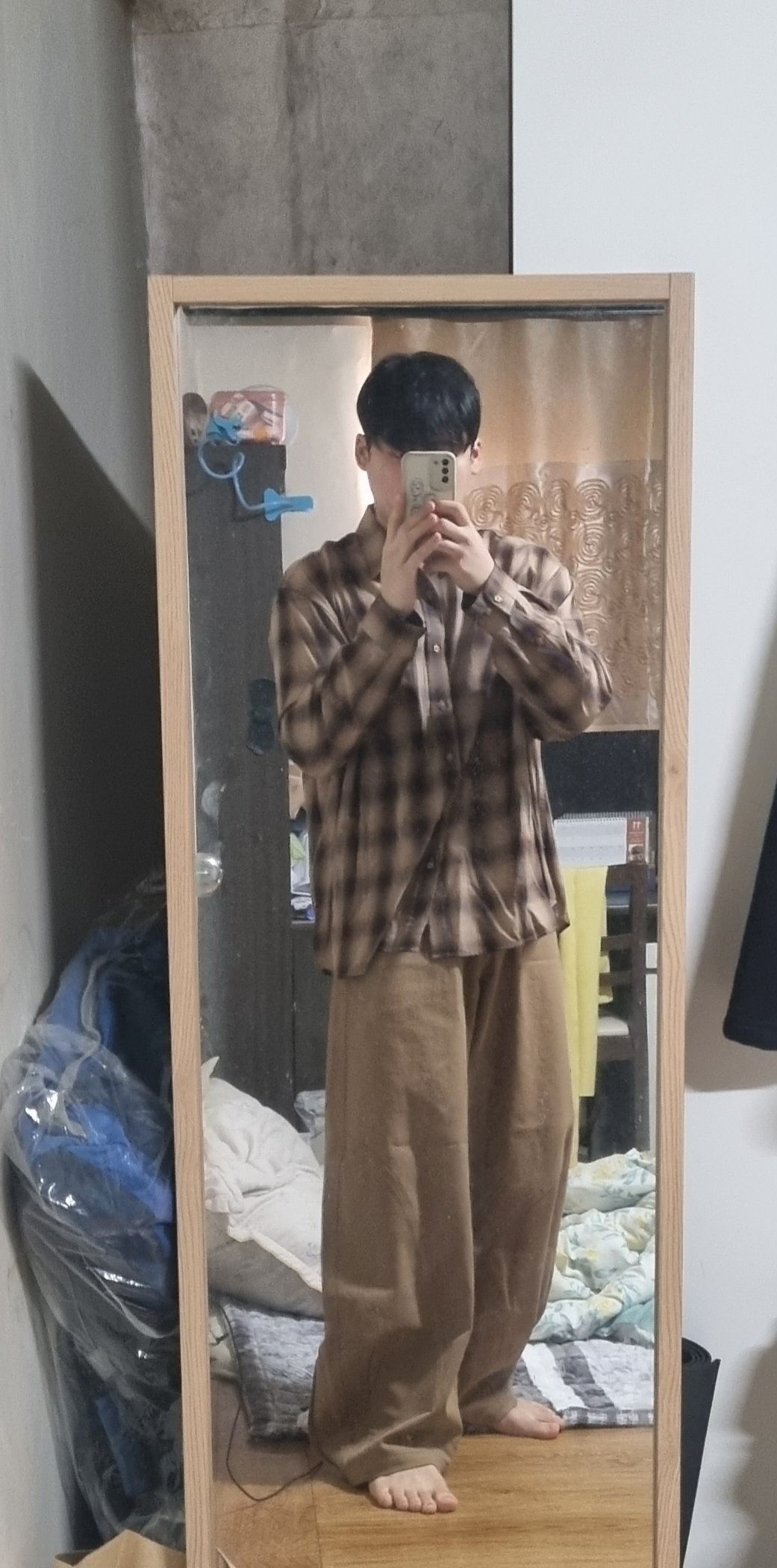 ★MUSINSA STANDARD★ Relaxed Ombre Check Shirt 2 Brown Beige MUSINSA | MUSINSA STANDARD Relaxed Ombre Check Shirt 2